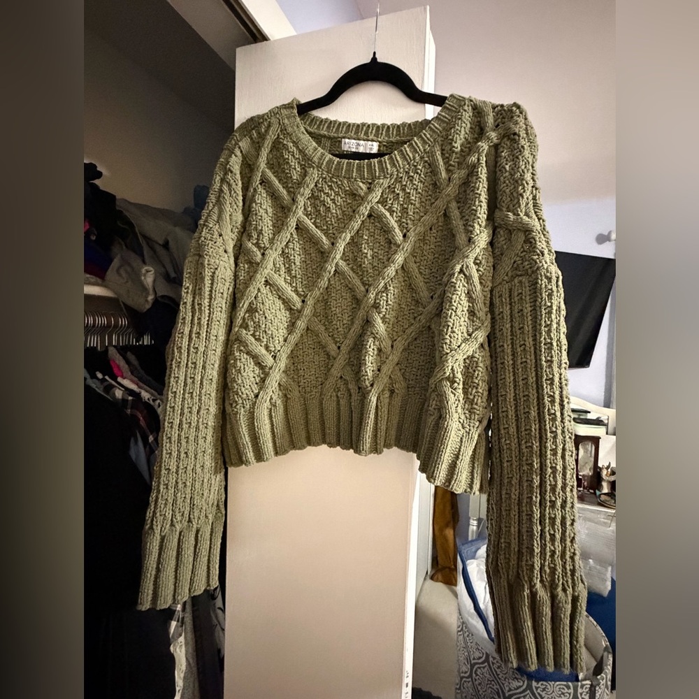 Arizona Jean Company Textured Knit Sweater - Sage